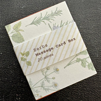 Vintage-Style Cards in Slide Box: Herbs 