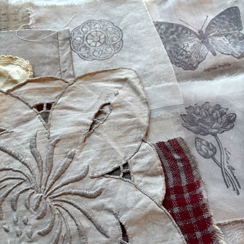 Vintage Fabric Collection Pack: Dyed & Stamped