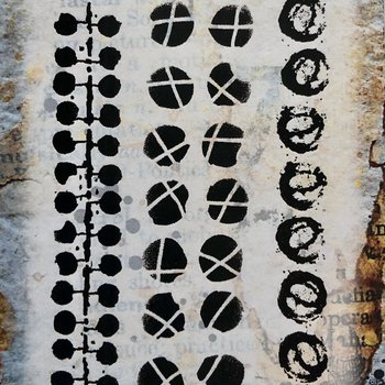 ONE LEFT: Spring Borders Cling Rubber Stamp Set