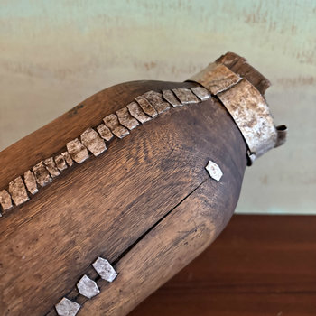 African Tutsi Mahogany Jug - Repaired