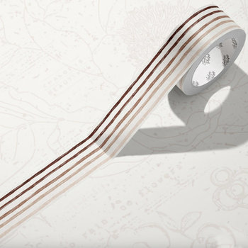 Lauren Phelps Stripes Washi Tape: Coffee