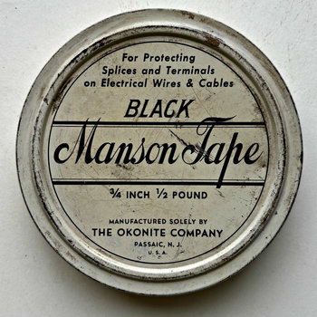 SOLD: Vintage Manson Tape in Tin