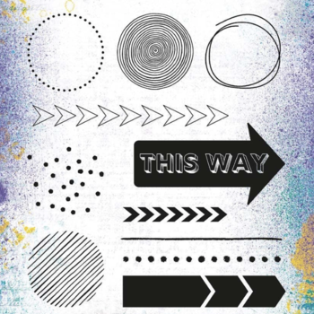 PaperArtsy 03 Cling Rubber Stamp Set