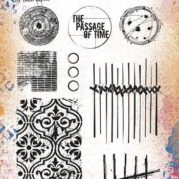 PaperArtsy 45 Cling Rubber Stamp Set
