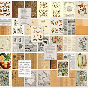 49 and Market Collage Sheet Pack: Peach
