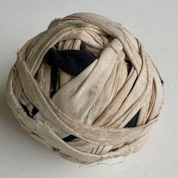 SOLD: Vintage Fabric Rag Ball 1