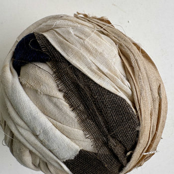 SOLD: Vintage Fabric Rag Ball 2