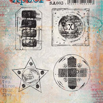 PaperArtsy 03 Cling Rubber Stamp Set