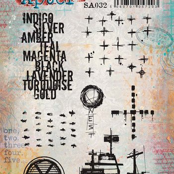 PaperArtsy 32 Cling Rubber Stamp Set