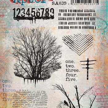 PaperArtsy 39 Cling Rubber Stamp Set