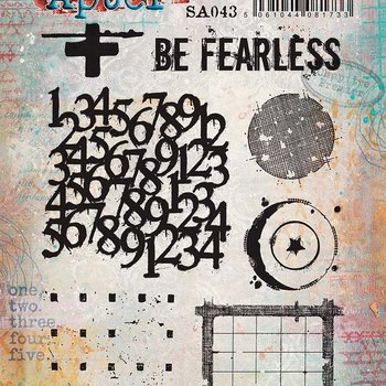 PaperArtsy 43 Cling Rubber Stamp Set