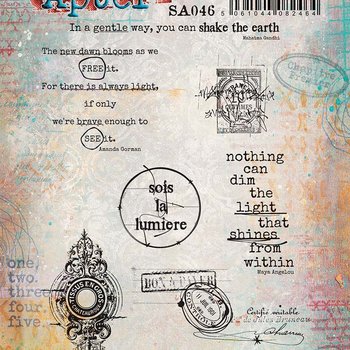 PaperArtsy 46 Cling Rubber Stamp Set