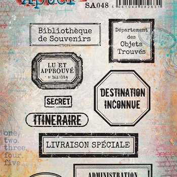 PaperArtsy 48 Cling Rubber Stamp Set