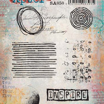 PaperArtsy 50 Cling Rubber Stamp Set