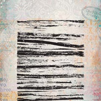 PaperArtsy Mini Cling Rubber Stamp: 001