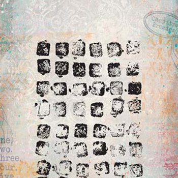 PaperArtsy Mini Cling Rubber Stamp: 009