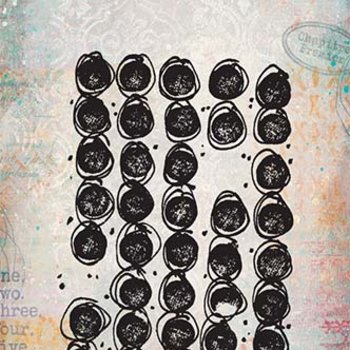 PaperArtsy Mini Cling Rubber Stamp: 016