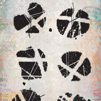 PaperArtsy Mini Cling Rubber Stamp: 037