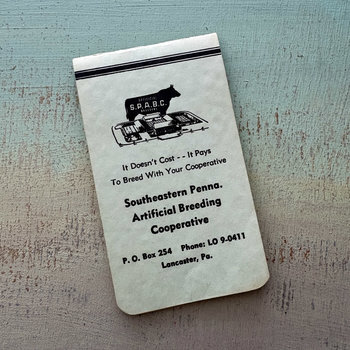 Vintage Memo Pad: 1961