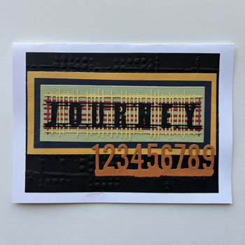 SOLD: Original Art Sample Card: Journey