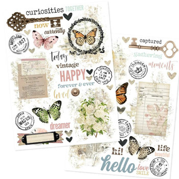 Simple Stories Rub-On Set: Junk Drawer