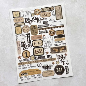 Spellbinders Rub-ons: Noted Detail