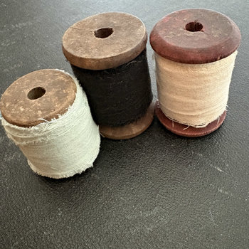 Spooled Sari Underpinnings Cotton Ribbon: Trio