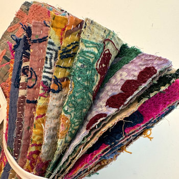 Hand Stitched & Embroidered Kantha Bundle