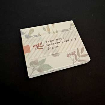 Vintage-Style Cards in Slide Box: Tree Nuts